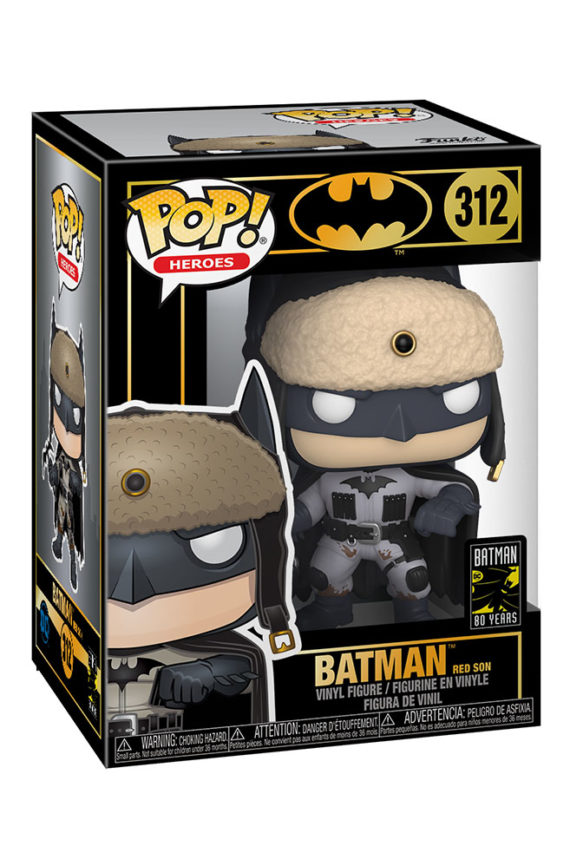 Batman 80th Anniversary Pop Vinyl Figure Red Son Batman (2003) Box