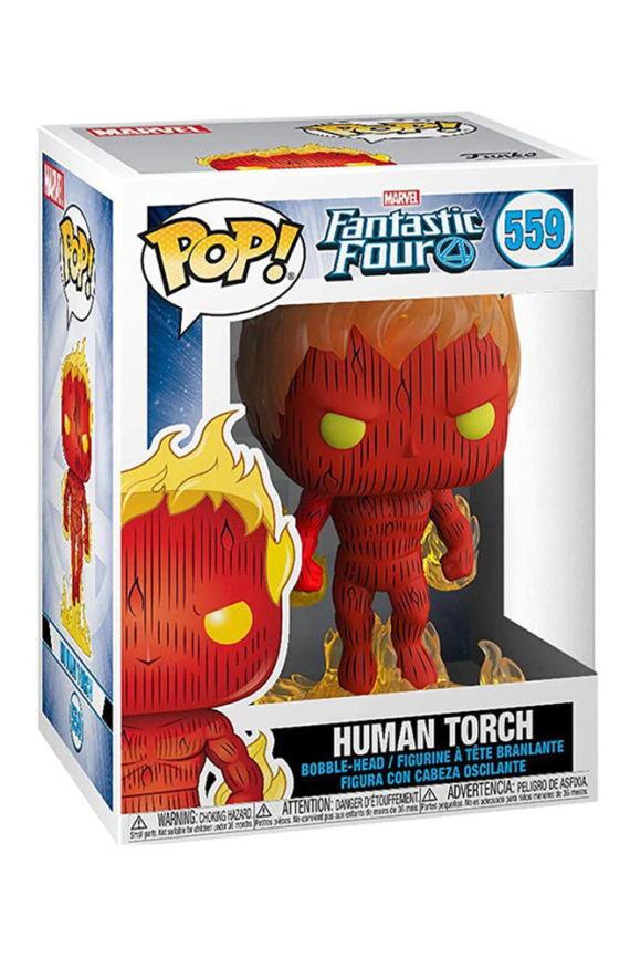 Fantastic Four Pop Vinyl Figure Human Torch Box