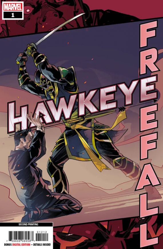 Hawkeye Free Fall #1 (2nd Printing Schmidt Variant)