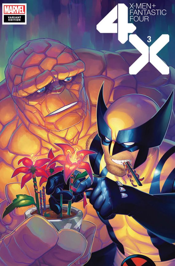 X-Men Fantastic Four #3 (Hetrick Flower Variant)