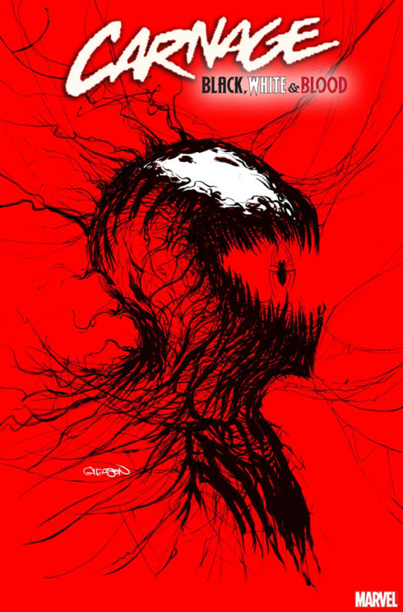 Carnage Black White & Blood #1 (Gleason Webhead Variant) Cover