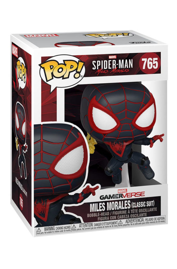 Marvel’s Spider-Man Miles Morales Pop! Vinyl Figure Miles Morales Classic Suit Box