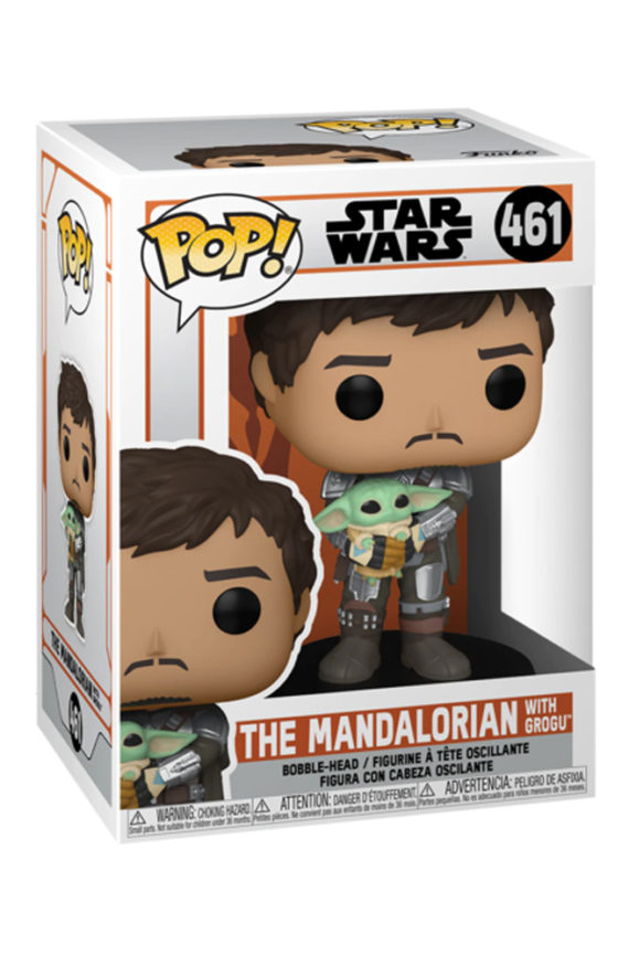 Star Wars The Mandalorian Pop! Vinyl Figure The Mandalorian With Grogu Box