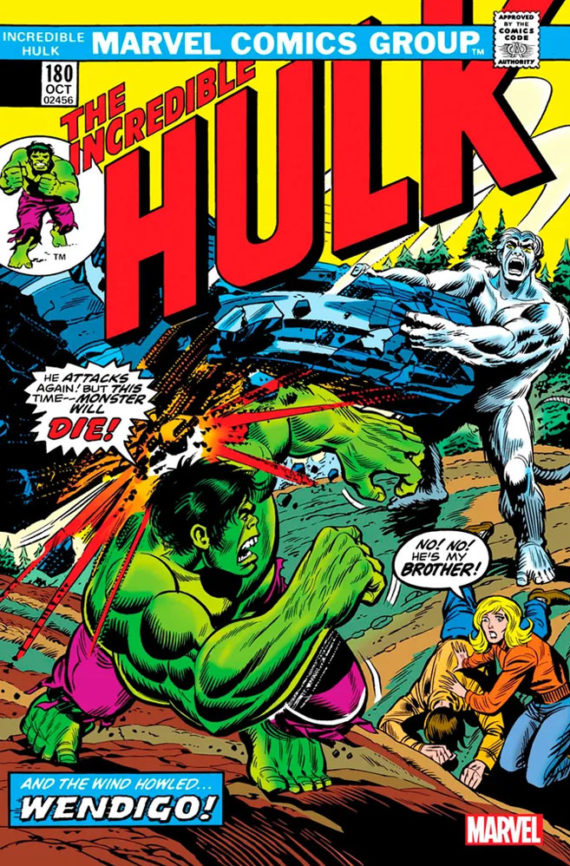 Incredible Hulk #180 (Facsimile Edition New Printing) Cover
